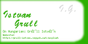 istvan grull business card